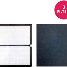 Crucial Air Replacement Filter Compatible with Idylis Hepa Style D Air Purifier Filter & Carbon Filter Part # IAF-H-100D, 302656, Filter Kit Fits Idylis IAP-10-280 Air Purifier Model - Bulk (2 Pack)