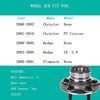 TUPARTS 512167 Wheel Bearing and Hubs Rear Compatible With 2000-2005 Neon 2001-2010 Chrysler PT Cruiser 2000-2002 Chrysler Neon 2003-2005 Dodge SX 2.0 2000-2001 Plymouth Neon W/ABS Sensor