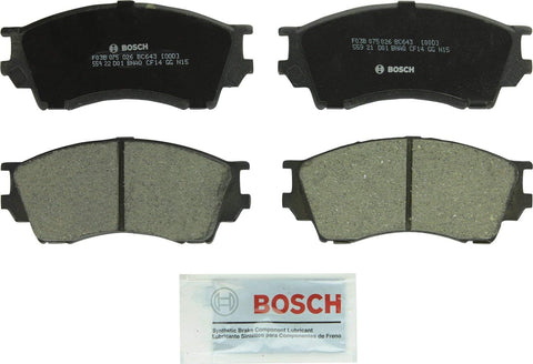 Bosch BC643 QuietCast Premium Ceramic Disc Brake Pad Set For 1995-2002 Mazda Millenia; Front