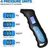 Koky Digital Tire Pressure Gauges 100 PSI 4 Setting with Backlit LCD Display and Non-Slip Grip Tire Gauge for Cars and Motorcycles