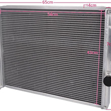 2 Row Core Aluminum Racing Cooling Radiator Replacement For BMW E36 Z3 M COUPE/ROADSTER 3.2L S54B32 L6 MT 1998-2002 1999 2001