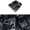 XBEEK Black Center Console Organizer Tray for Jeep Wrangler JL and 2020 Jeep Gladiator JT Accessories, Armrest Storage Box with Rubber Mats