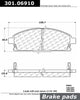 Centric (301.06910) Brake Pad, Ceramic