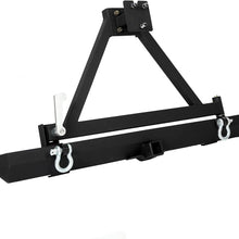 Rear Bumper For 1987-1996 Jeep Wrangler YJ 1997-2006 TJ W/Tire Carrier And D-Rings