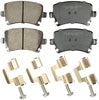KFE KFE1108-104 Ultra Quiet Advanced Premium Ceramic Brake Pad Rear Set Compatible with: 2006-2009 Jetta, 2006-2010 Passat, CC, EOS, GTI, Tiguan, Rabbit; A3, Q3, TT