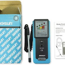 Allsun Automotive Brake Fluid Tester Brake Fluid Detector LED Indicator 180°Pucker with Buzzer Diagnostic Tool EM283A