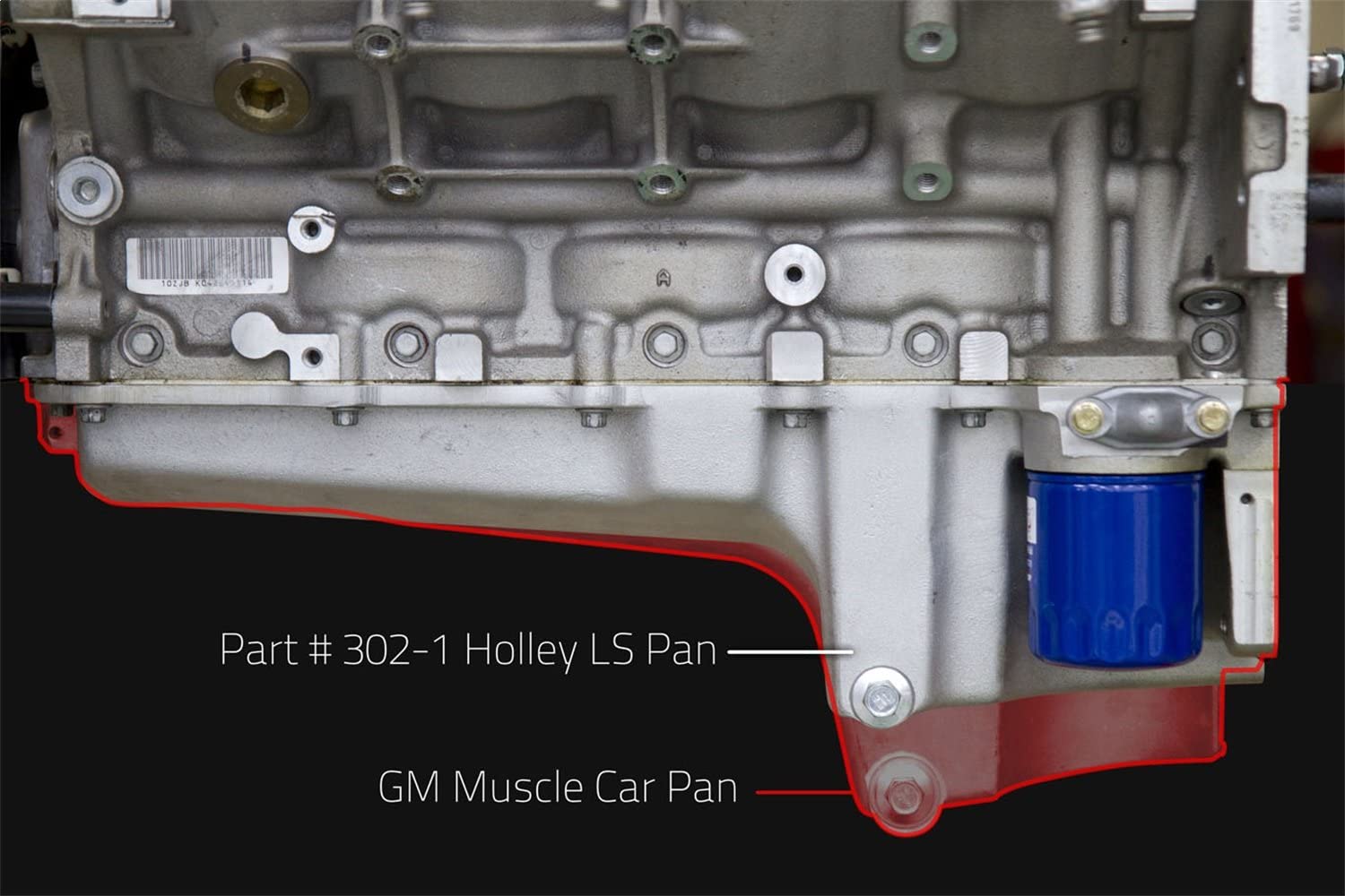Holley 302-1 GM LS Retro Fit Engine Oil Pan