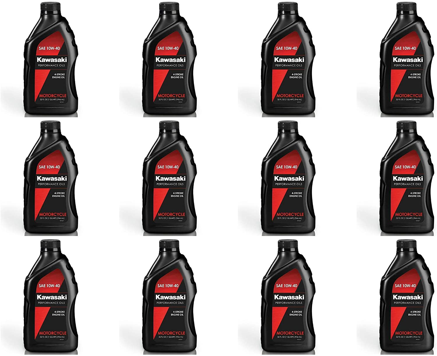 Kawasaki Performance 4-Stroke Engine Oil 10W-40 (12 Quarts) K61021-202A