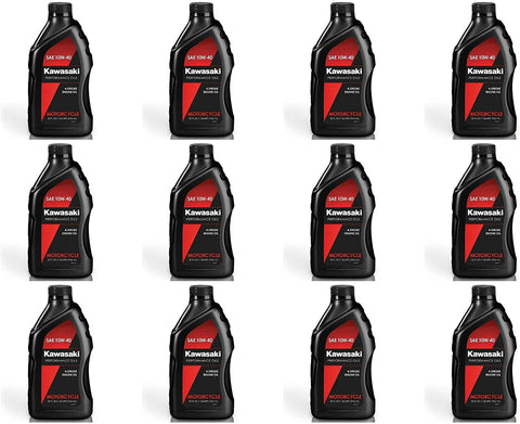 Kawasaki Performance 4-Stroke Engine Oil 10W-40 (12 Quarts) K61021-202A
