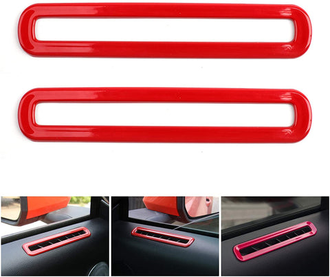 Areyourshop Car Door Air Conditioner Outlet Vent Cover Sticker Trim for Mustang 15-18