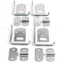 Qty 4 Stake Body Rack Corner Mount Straight Bracket Gate Latch Set Security Set Trailer Wood Utility