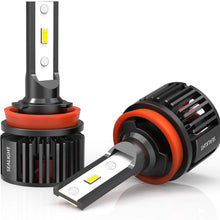 SEALIGHT X3 H11/H9 LED Headlight Bulbs, Low Beam/Fog Lights, CSP LED Chips, 10,000 Lumens 6500K Cool White with Fan