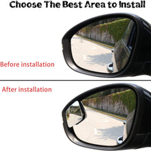 LivTee Blind Spot Mirror，Rhombus Shaped HD Glass Frameless Convex Rear View Mirror with wide angle Adjustable Stick for Cars SUV and Trucks, Pack of 2