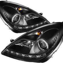 Spyder Auto PRO-YD-MBSLK05-HID-DRL-C Mercedes Benz R171 SLK Chrome HID Type DRL LED Projector Headlight
