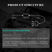 H4 9003 HB2 Anti Flicker Harness, YEEGO LED Canbus Error Free Resistor Decoder Adapter Flash Warning Canceller For Jeep Wrangler JK TJ LJ Headlights(2PCS Anti Flicker)