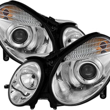 Spyder Auto PRO-YD-MBW21103-HID-HL-C Mercedes Benz W211 E-Class Chrome HID Type Halo Projector Headlight