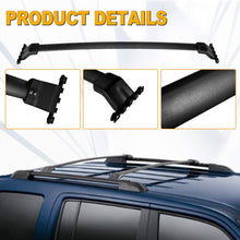 AUXMART Roof Rack Cross Bars Fit for 2009 2010 2011 2012 2013 2014 2015 Honda Pilot, Black Rooftop Luggage Rack Rail Replacement,Aluminum Cargo Carrier Bars