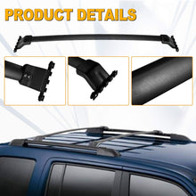 AUXMART Roof Rack Cross Bars Fit for 2009 2010 2011 2012 2013 2014 2015 Honda Pilot, Black Rooftop Luggage Rack Rail Replacement,Aluminum Cargo Carrier Bars