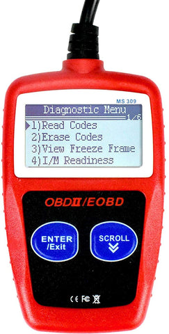 CARXtruck MS309 Universal OBD2 Scanner for All Cars Code Reader OBDII Smog Check Engine Light Diagnostic Scan Tool