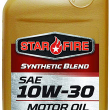 Star Fire Premium Lubricants 10W30 Synthetic Blend Motor Oil 12/1QT