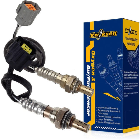 Kwiksen 2pcs Upstream and Downstream O2 Oxygen Sensor 234-4721 234-4752 Sensor 1 Sensor 2 Replacement for Mazda Protege L4-2.0L 2001 2002 2003