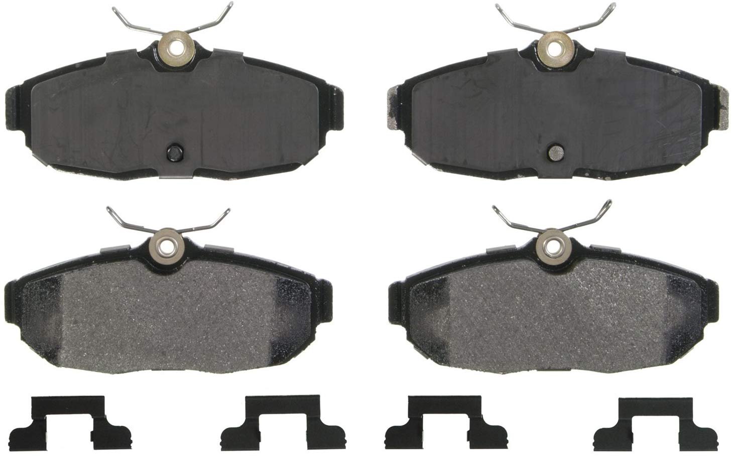 Wagner QuickStop ZD1082 Ceramic Disc Pad Set Includes Pad Installation Hardware, Rear