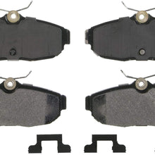 Wagner QuickStop ZD1082 Ceramic Disc Pad Set Includes Pad Installation Hardware, Rear