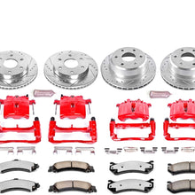 Power Stop KC2015-36 Front & Rear Z36 Truck and Tow Brake Kit with Calipers