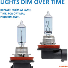 SYLVANIA - H11 SilverStar - High Performance Halogen Headlight Bulb, High Beam, Low Beam and Fog Replacement Bulb, Brighter Downroad with Whiter Light (Contains 2 Bulbs)