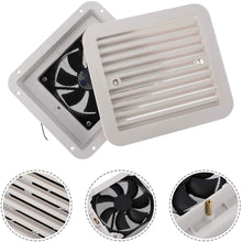 Wakauto Shutter Exhaust Fan, Universal Side Air Vent Wall Mounted Ventilation Exhaust Fan 12V for RV Trailer Camper
