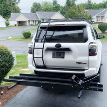 Ayleid 600 LBS Motorcycle Carrier Dirt Bike Scooter Hauler Hitch Mount Rack with Loading Ramp