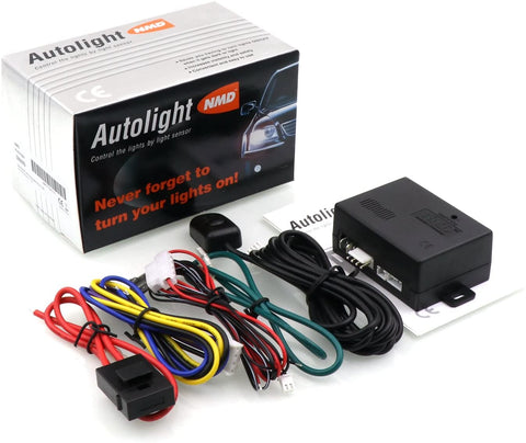Sistema de sensores de luz automáticos para coche. Accesorios de seguridad para controlar automáticamente las luces encendidas y apagadas por sensor de luz de 12 V.