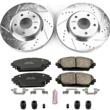 Power Stop K6971 Z23 Evolution Sport Front Brake Kit- Brake Rotor and Carbon-Fiber Ceramic Brake Pads