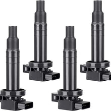 Ignition Coils 4-Pack Compatible with 2000-2010 Scion XA XB Yaris Toyota Echo Prius L4 1.5L