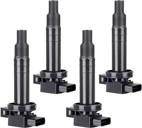 Ignition Coils 4-Pack Compatible with 2000-2010 Scion XA XB Yaris Toyota Echo Prius L4 1.5L