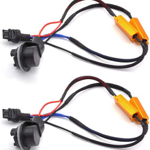 FOORDAY 50W 8ohm 3157 Double Resistors Led Load Resistors Connector for Turn Signal Bulb & DRL LED Canbus Decoder (2 Pcs)