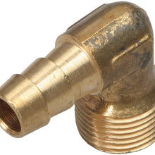 Trans-Dapt 2271 Brass 90-degree Fuel Hose Fitting