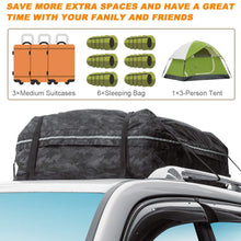 YOULERBU Car Roof Bag & Rooftop Cargo Carrier Bag, 100% Waterproof Excellent Military Quality Rooftop Car Bag - Fits All Cars