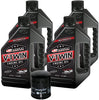 MaximaHiflofiltro VTEOCK12 Full Synthetic Engine Oil Change Kit for Harley Davidson Twin Cam V-Twin