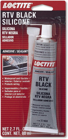 Loctite 37460 Black RTV Silicone Adhesive/Sealant Tube - 80 ml