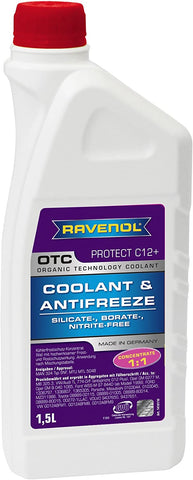 RAVENOL J4D2000 OTC C12+ Coolant Antifreeze Concentrate (G12 Plus) (1.5 Liter)