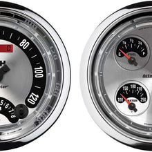 Auto Meter 1205 American Muscle 5" Quad and Tachometer/Speedometer Combo Gauge