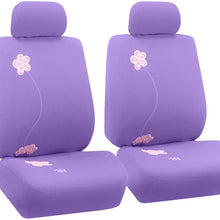 TLH Floral Seat Covers Front, Airbag Compatibal, Pink Color-Universal Fit for Cars, Auto, Trucks, SUV
