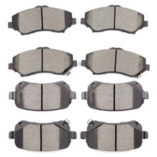 SCITOO Ceramic Brake Pad Front Rear Set fit for 2008-2012 for Chrysler Town & Country, 2008-2012 for Dodge Grand Caravan, 2009-2013 for Dodge Journey, 2012 for Ram C/V, 2009-2012 for VW Routan