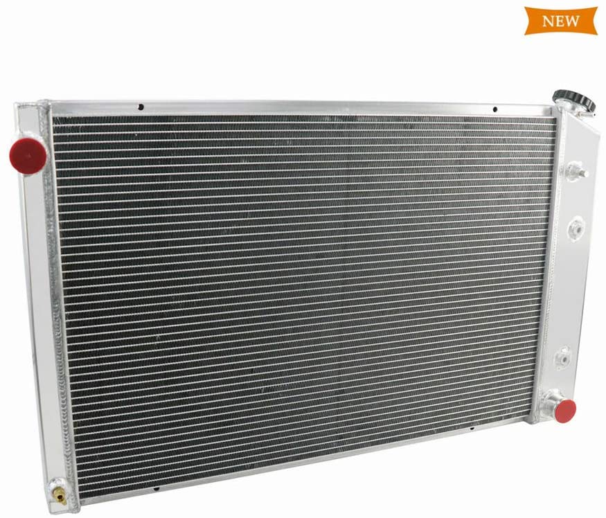 Primecooling 56MM 3 Row Core Aluminum Radiator for GMC Chevrolet C/K Series Pickup Trucks, Multiple V8 Models 1973-1991