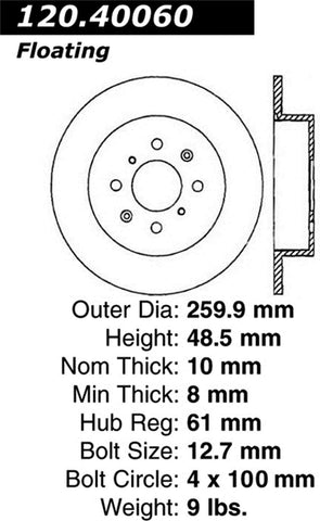 Stoptech 127.40060L Auto Part