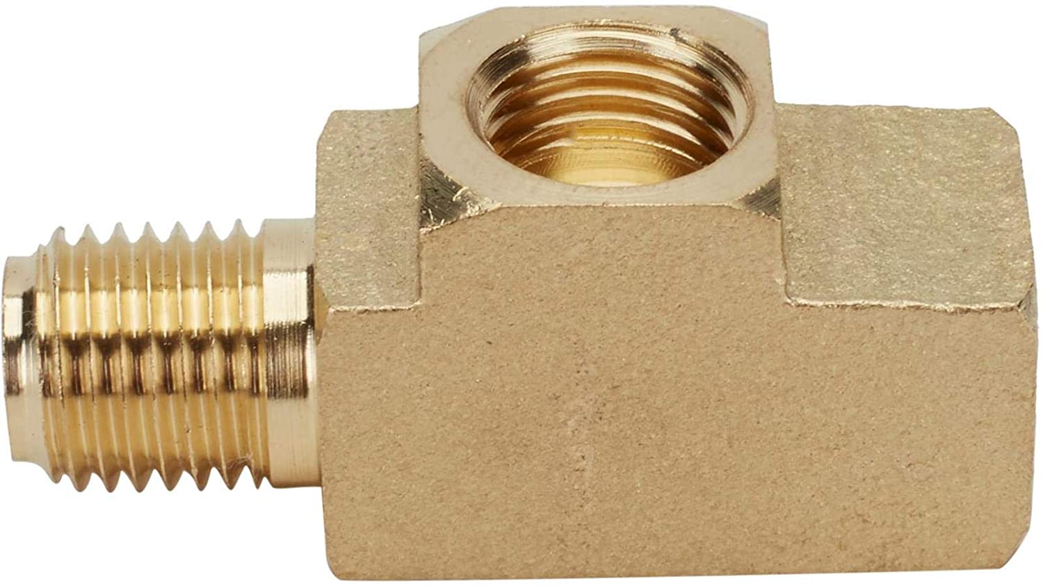 Brass Brake Tee Fitting, 3/8-24 IFF/IFM