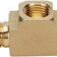 Brass Brake Tee Fitting, 3/8-24 IFF/IFM