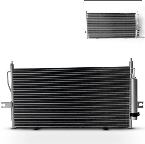 NEW 7-3100 NI3030158 Aluminum A/C AC Condenser Replacement For 2003-2004 Frontier Pickup Truck Xterra