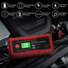 Adakiit 6/12V 4A Smart Battery Charger/Maintainer Fully Automatic 8-Stages Trickle Charger for Automotive Car Motorcycle Lawn Mower Marine Boat RV ATV Sealed Lead Acid Battery